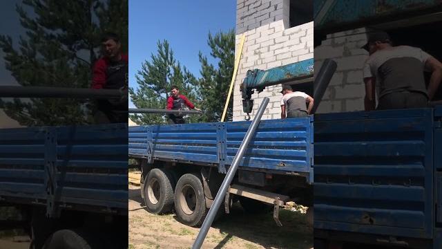 Выгрузка кровли. Выгрузка кровли.