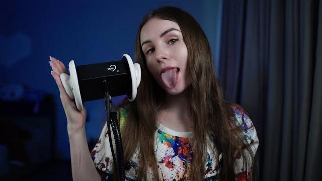 Asmr ear licking & mouth sounds Asmr ear licking & mouth sounds