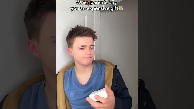 When parents buy an expensive gift When parents buy an expensive gift