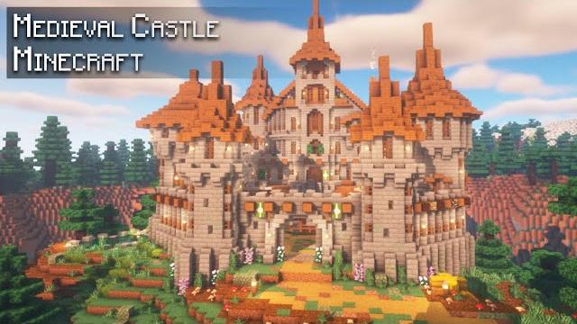 Minecraft: how to build a medieval castle in the mountains | tutorial Minecraft: how to build a medieval castle in the mountains | tutorial