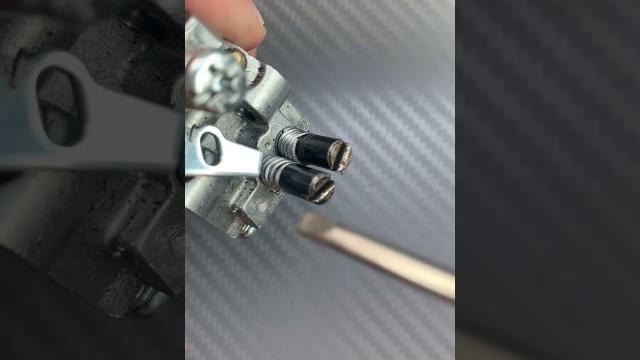 Rest carburetor back to factory settings like this…. Rest carburetor back to factory settings like this….
