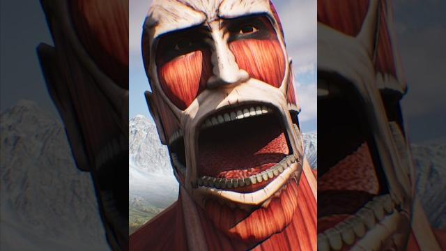 Colossal titan eats in 3d animation (did we ask for this?) Colossal titan eats in 3d animation (did we ask for this?)