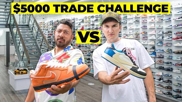 $5,000 sneaker trade challenge vs a millionaire! $5,000 sneaker trade challenge vs a millionaire!