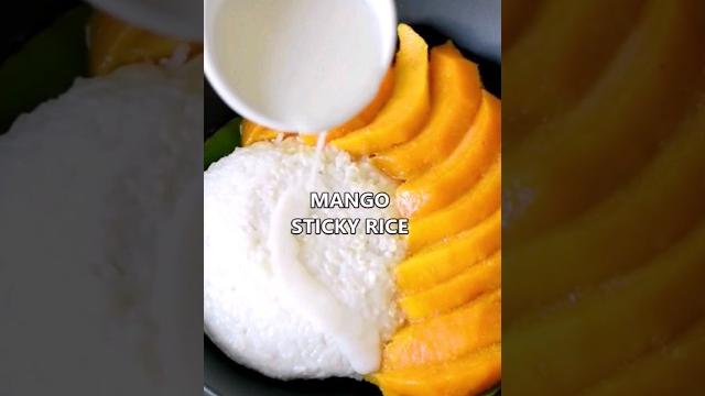 How to make mango sticky rice with coconut sauce How to make mango sticky rice with coconut sauce