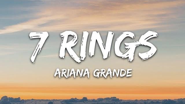 Ariana grande - 7 rings (lyrics) Ariana grande - 7 rings (lyrics)