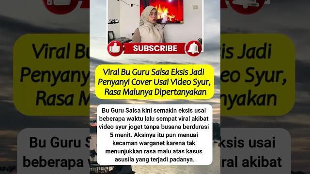 Bu guru salsa kini semakin eksis usai beberapa waktu lalu sempat viral #shorts #beritaterkini Bu guru salsa kini semakin eksis usai beberapa waktu lalu sempat viral #shorts #beritaterkini