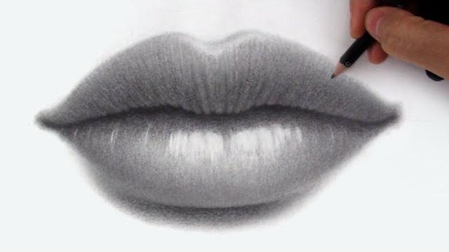 How to draw + shade lips in pencil How to draw + shade lips in pencil