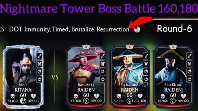 Nightmare fatal tower boss battle 160,180 + hard battle 143,159,177,178 fight + reward | mk mobile Nightmare fatal tower boss battle 160,180 + hard battle 143,159,177,178 fight + reward | mk mobile