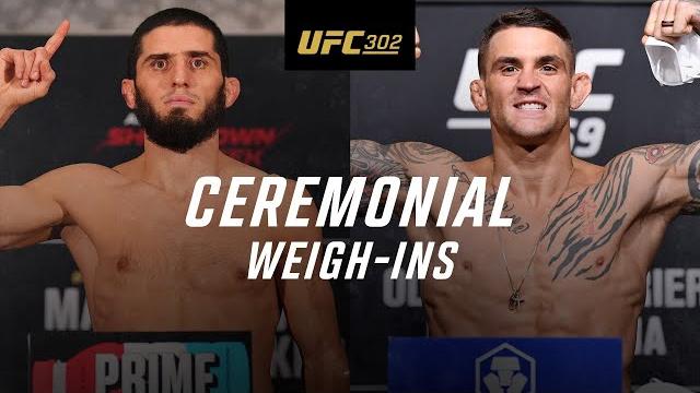 Ufc 302: ceremonial weigh-in Ufc 302: ceremonial weigh-in