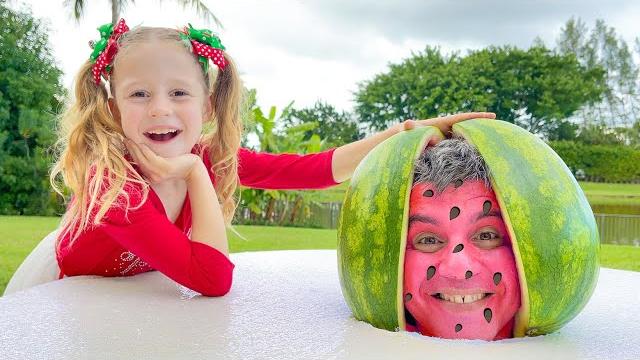 Nastya and watermelon with a fictional story for kids Nastya and watermelon with a fictional story for kids