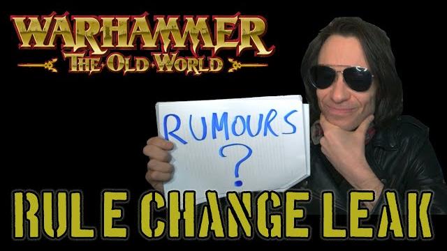 Warhammer old world tow: rule change leak Warhammer old world tow: rule change leak