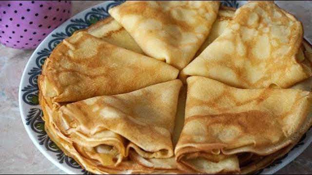 Блины бабушкины, тонкие блинчики на молоке получаются всегда! Блины бабушкины, тонкие блинчики на молоке получаются всегда!
