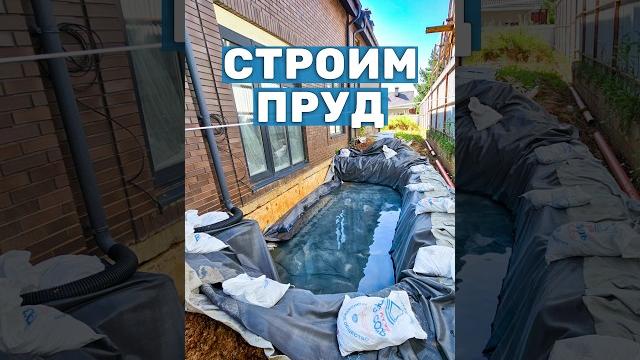 Пруд под окном дома - это сложно? как сделать небольшой декоративный пруд на участке. часть 1 #пруд Пруд под окном дома - это сложно? как сделать небольшой декоративный пруд на участке. часть 1 #пруд