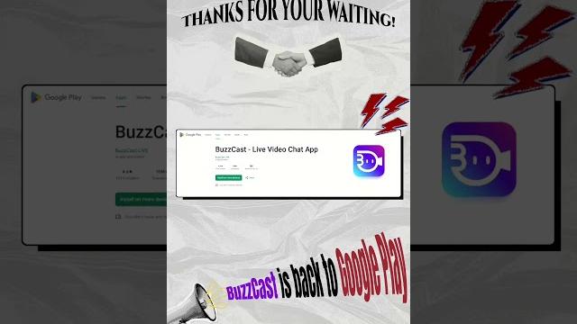 Buzzcast is back on google play! Buzzcast is back on google play!
