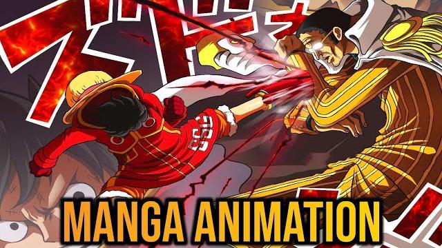 Luffy vs kizaru full manga fight animation - one piece manga Luffy vs kizaru full manga fight animation - one piece manga
