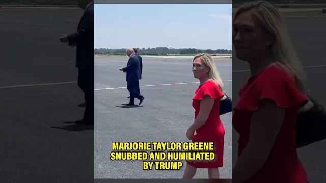 Marjorie taylor greene snubbed and humiliated by trump Marjorie taylor greene snubbed and humiliated by trump
