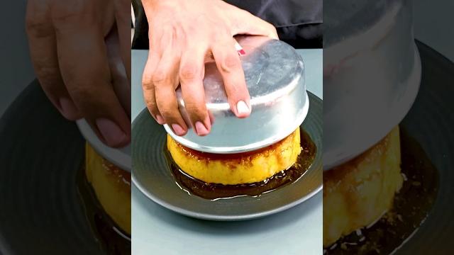 Caramel bread pudding #shorts #asmr Caramel bread pudding #shorts #asmr