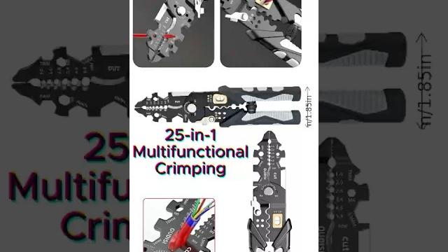 Wire stripper and cutter pliers tools for electrician 25-in-1 | multi wire stripping cutting | #diy Wire stripper and cutter pliers tools for electrician 25-in-1 | multi wire stripping cutting | #diy