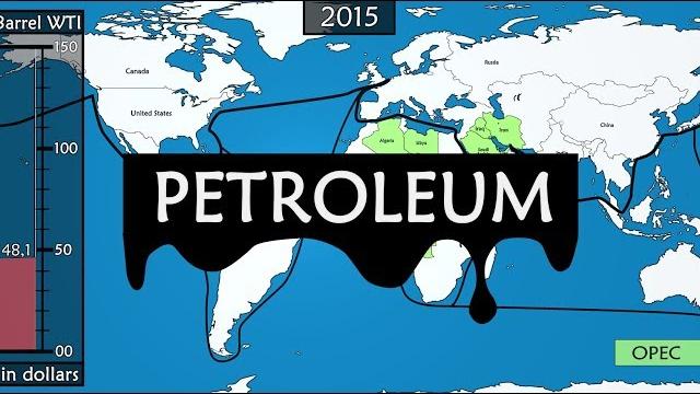 Petroleum - modern history of oil on a map Petroleum - modern history of oil on a map