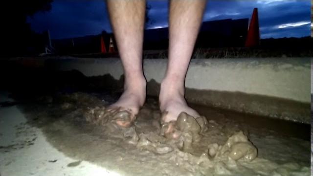 Barefoot in mud Barefoot in mud