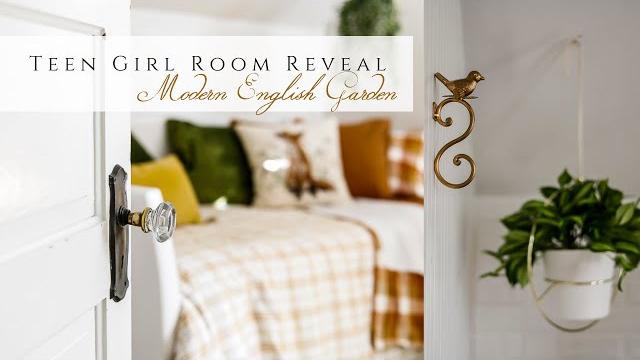 Modern english garden teen girl room reveal Modern english garden teen girl room reveal