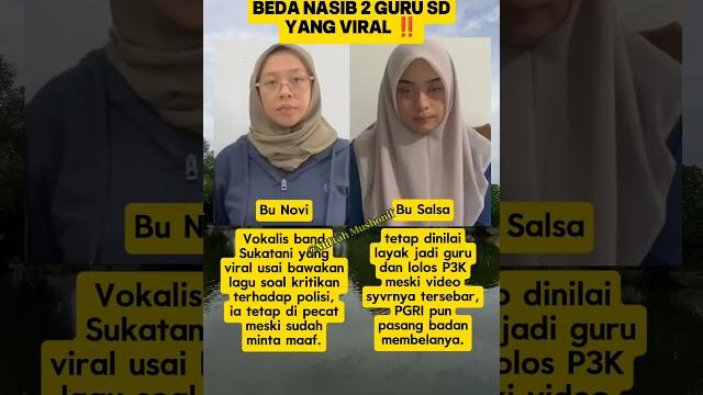 Beda nasib guru sd yang viral, bu novi dan bu salsa#sukatani #sukataniband #busalsa #gurusd #viral Beda nasib guru sd yang viral, bu novi dan bu salsa#sukatani #sukataniband #busalsa #gurusd #viral