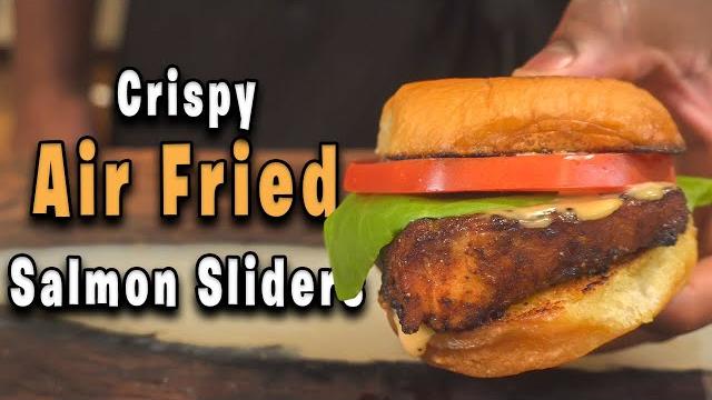 The best air fryer salmon sliders #shorts The best air fryer salmon sliders #shorts