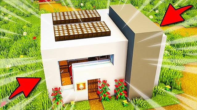 Simple modern house in minecraft: timelapse Simple modern house in minecraft: timelapse