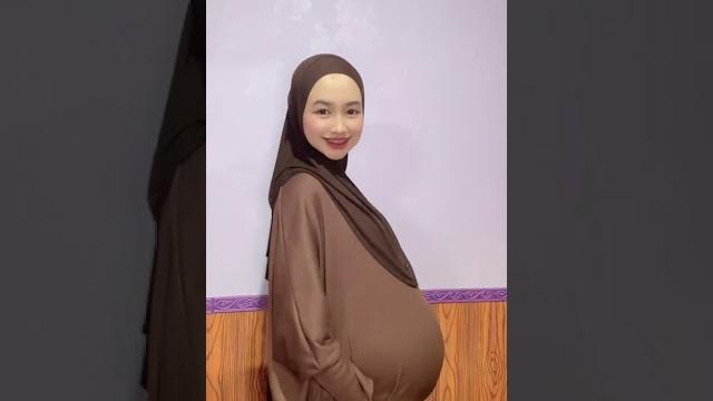 Bumil hijab cantik spill perut Bumil hijab cantik spill perut