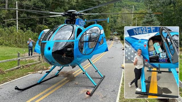 Taking our helicopter into north carolina's disaster Taking our helicopter into north carolina's disaster