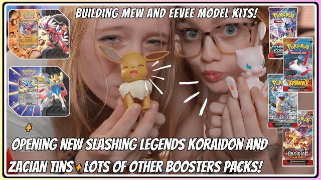 Opening the new slashing legends walmart koraidon/zacian tins & building mew and eevee model kits! Opening the new slashing legends walmart koraidon/zacian tins & building mew and eevee model kits!