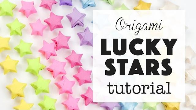 Origami lucky star tutorial ⭐️ easy diy ⭐️ paper kawaii Origami lucky star tutorial ⭐️ easy diy ⭐️ paper kawaii