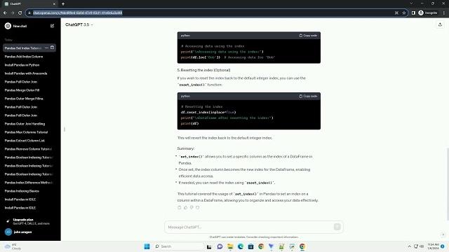 Pandas set index on a column Pandas set index on a column