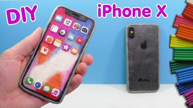 Лепим iphone x - айфон 10 из пластилина | видео лепка Лепим iphone x - айфон 10 из пластилина | видео лепка