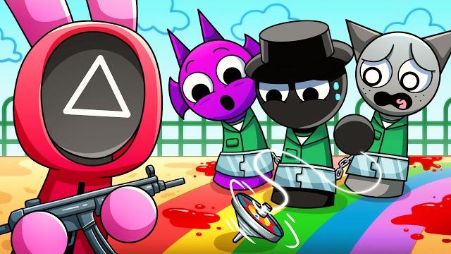 Squid game, but they're sprunki?! (cartoon animation) Squid game, but they're sprunki?! (cartoon animation)