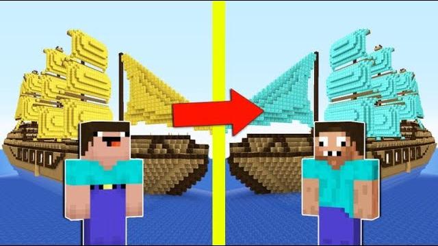 Корабль нуба против корабль про в майнкрафт ! нубик и троллинг ловушка в minecraft дак плей Корабль нуба против корабль про в майнкрафт ! нубик и троллинг ловушка в minecraft дак плей