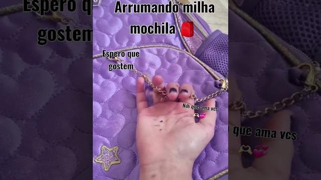 Arrumando minha mochila Arrumando minha mochila