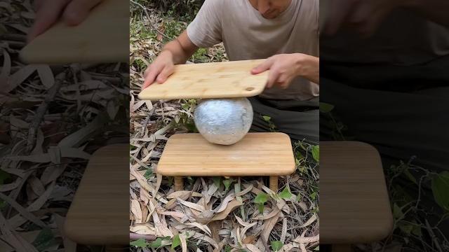 Homemade aluminum foil ball-friend #diy #asmr #survival Homemade aluminum foil ball-friend #diy #asmr #survival