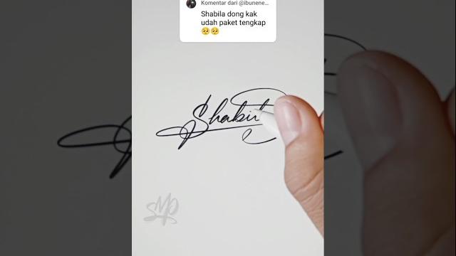 Signature for shabila #mysignatureplz #signature #calligraphy #handwriting #cursive #lettering Signature for shabila #mysignatureplz #signature #calligraphy #handwriting #cursive #lettering