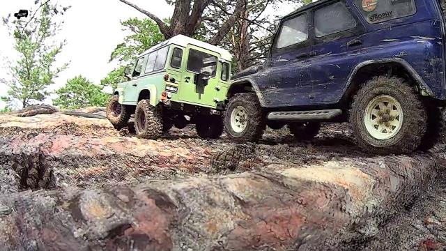 Uaz (уаз) vs land rover defender rc trucks Uaz (уаз) vs land rover defender rc trucks