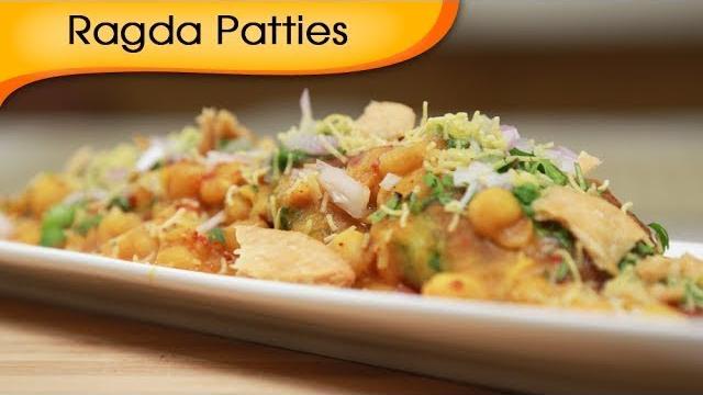 Ragda patties - white peas curry with potato patties - indian fast food recipe by ruchi bharani Ragda patties - white peas curry with potato patties - indian fast food recipe by ruchi bharani