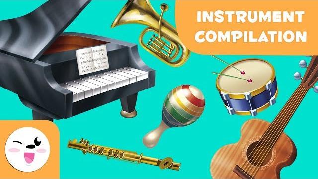 Learning music - wind, string, percussion instruments for kids Learning music - wind, string, percussion instruments for kids