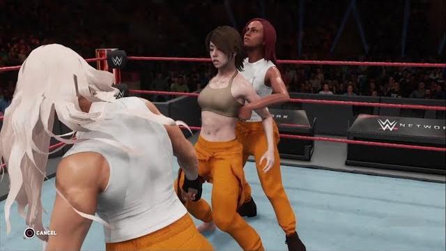 Double team belly punching (with sound) Double team belly punching (with sound)