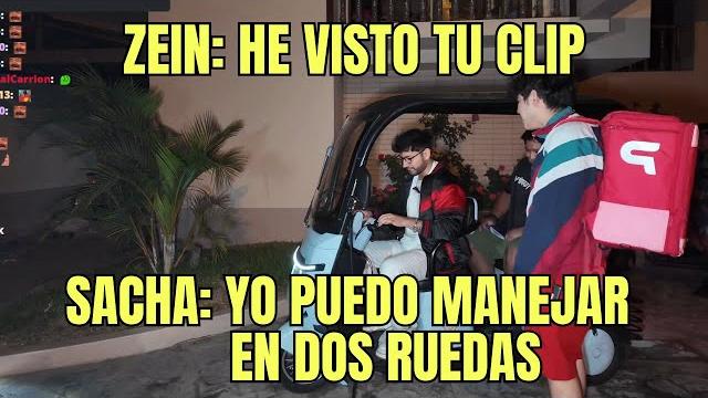 Sacha le muestra su troncomóvil a zein Sacha le muestra su troncomóvil a zein