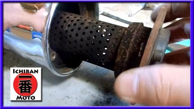 How to remove and repack a vintage motorcycle muffler exhaust baffel silencer with fiberglass How to remove and repack a vintage motorcycle muffler exhaust baffel silencer with fiberglass