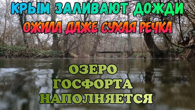 Крым заливают дожди.прошёл снег.озеро гасфорта наполняется.ожила река сухая.вода в крыму есть Крым заливают дожди.прошёл снег.озеро гасфорта наполняется.ожила река сухая.вода в крыму есть