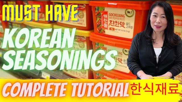 Korean grocery shopping: must-have korean seasoning ingredients complete-tutorial(한식재료) gochujang Korean grocery shopping: must-have korean seasoning ingredients complete-tutorial(한식재료) gochujang