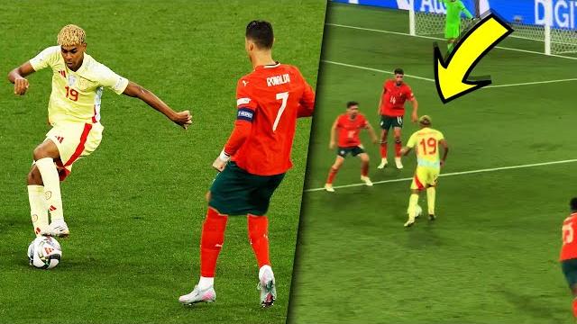 Lamine yamal vs portugal - skills vs cristiano ronaldo - portugal vs spain highlights nations league Lamine yamal vs portugal - skills vs cristiano ronaldo - portugal vs spain highlights nations league