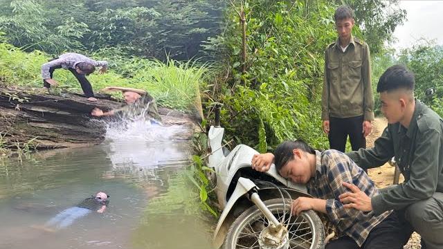 Dung was shocked when he arrived at the scene. thuan was thrown into the river by the bad guy. Dung was shocked when he arrived at the scene. thuan was thrown into the river by the bad guy.