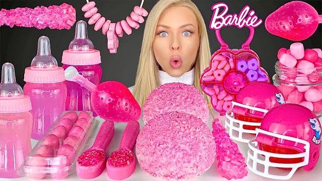 Asmr pink desserts, mixed berry baby bottle drink, marshmallow frosting, lindor sprinkles mukbang 먹방 Asmr pink desserts, mixed berry baby bottle drink, marshmallow frosting, lindor sprinkles mukbang 먹방
